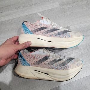 Adidas Adizero Prime X 2.0 Strung White Lucid Cyan Men's Sz 12